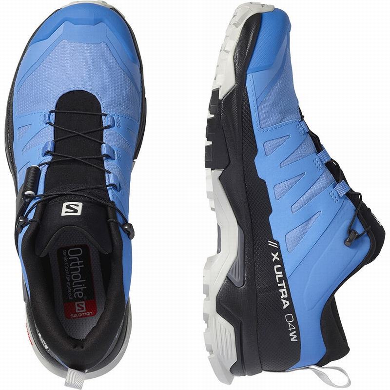 Women's Salomon X ULTRA 4 GORE-TEX Hiking Shoes Blue / Black | PLRXCW-281