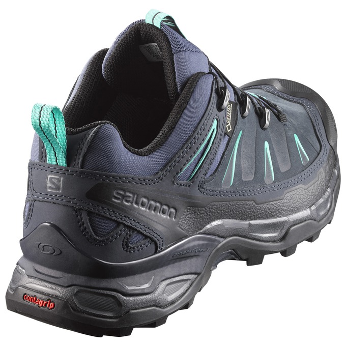 Women's Salomon X ULTRA LTR GTX W Hiking Shoes Navy | UEZKBJ-592