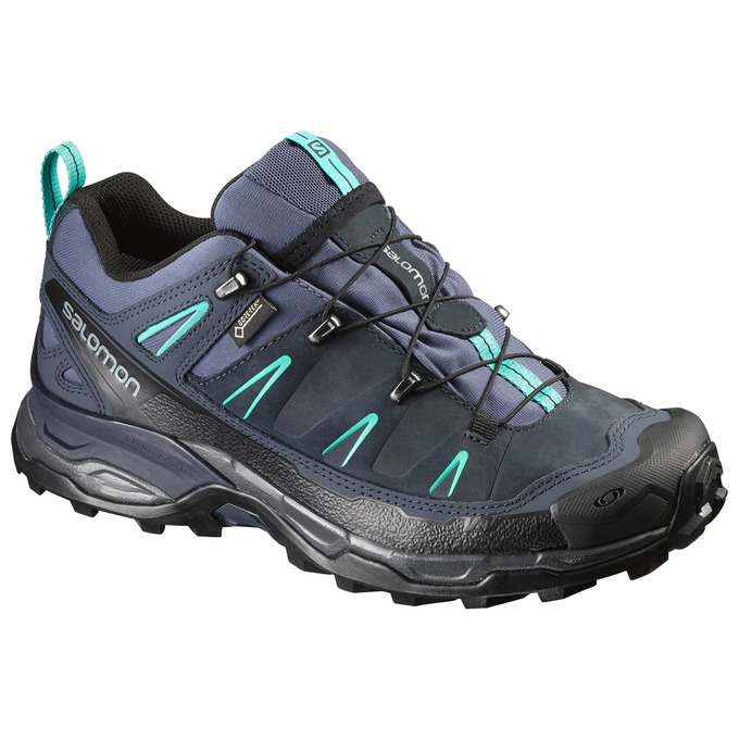 Women\'s Salomon X ULTRA LTR GTX W Hiking Shoes Navy | UEZKBJ-592