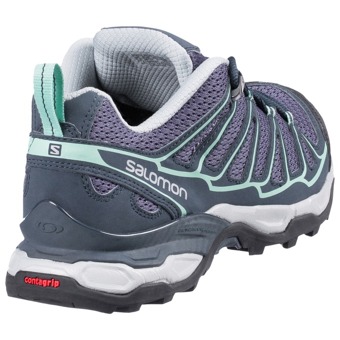 Women's Salomon X ULTRA PRIME W Hiking Shoes Navy | IJGVEA-596
