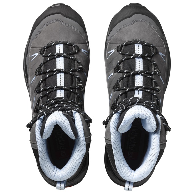 Women's Salomon X ULTRA TREK GTX W Hiking Shoes Black / Grey | ITEKWF-859