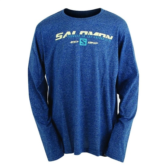 Kids' Salomon FAST FORWARD LS B T Shirts Blue | ZBENHK-807