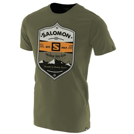 Kids' Salomon ISLA SS B T Shirts Olive | GMCFLD-431