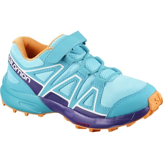 Kids' Salomon SPEEDCROSS BUNGEE K Trail Running Shoes Light Turquoise | AGHVET-832