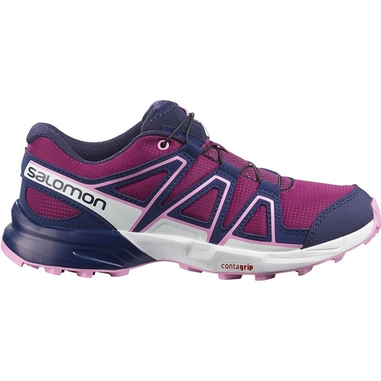 Kids' Salomon SPEEDCROSS J Trail Running Shoes Purple | WFBZXT-319