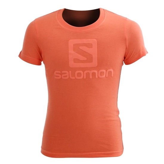 Kids' Salomon WARRIOR SS G T Shirts Coral | SAVUWJ-864