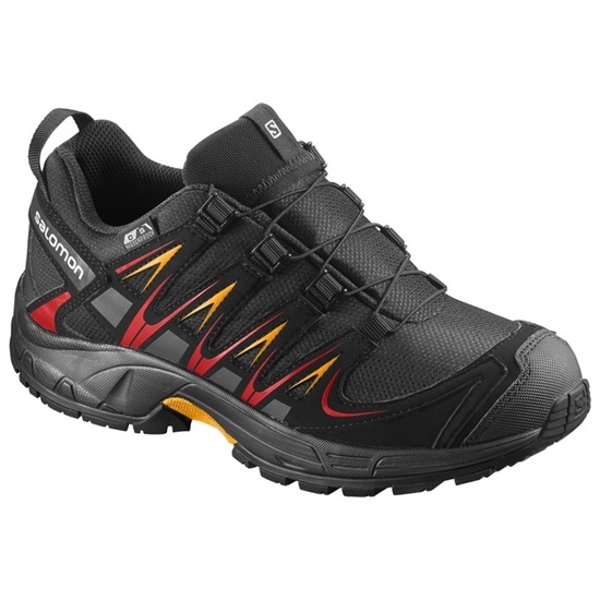 Kids' Salomon XA PRO 3D CSWP J Trail Running Shoes Black | ZIETXY-063