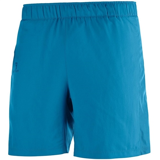 Men's Salomon AGILE 7" M Shorts Blue | BSZRIU-950