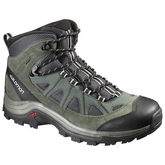 Men's Salomon AUTHENTIC LTR GTX Hiking Boots Olive / Black | VLFRAH-482