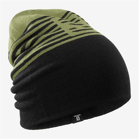 Men's Salomon FLATSPIN REVERSIBLE Hats Black | WMSEQY-947