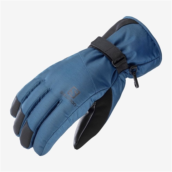 Men's Salomon FORCE DRY M Gloves Navy | FENHWS-248