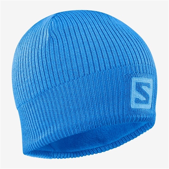 Men's Salomon LOGO Hats Blue | UVFEBT-576