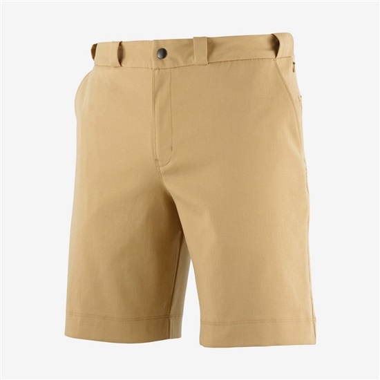 Men's Salomon OUTLIFE CHINO M Shorts Khaki | TMVXKL-685