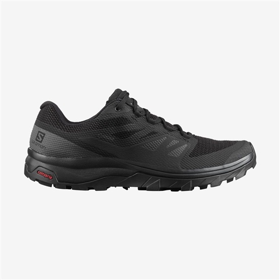 Men's Salomon OUTLINE GORE-TEX Hiking Shoes Black | IGZUWH-807
