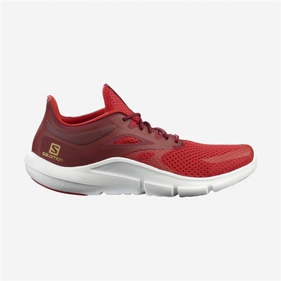 Men's Salomon PREDICT MOD Road Running Shoes White / Red | OYZEGN-386
