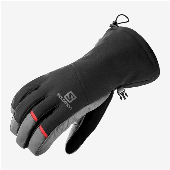 Men's Salomon PROPELLER LONG M Gloves Black | NHXZVT-270