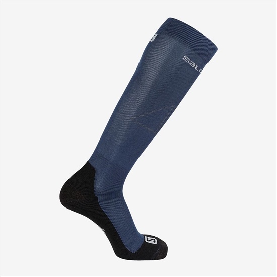 Men's Salomon QST Socks Navy | MUFNQO-421