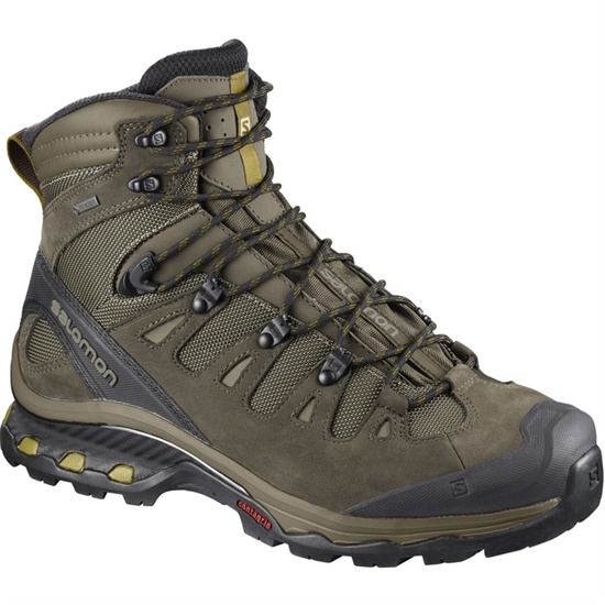 Men's Salomon QUEST 4D 3 GTX Hiking Boots Brown Black | KAMBXS-410