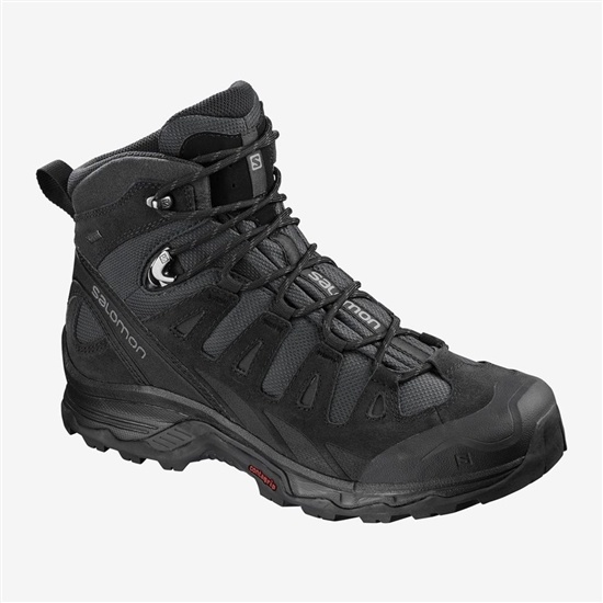 Men's Salomon QUEST PRIME GTX Hiking Shoes Black | YREDLN-178