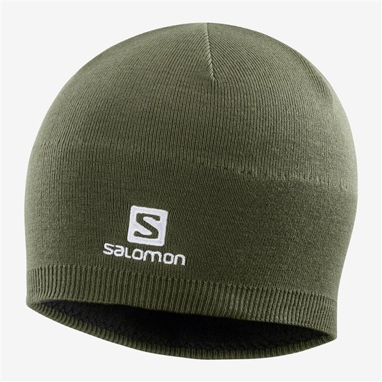 Men's Salomon RS WARM Hats Green | EQYLIV-321
