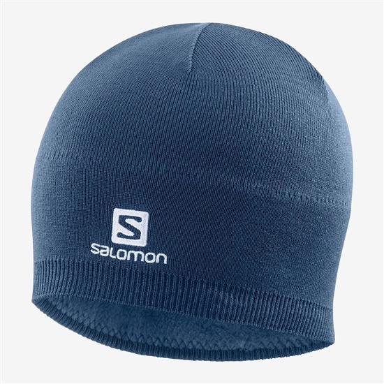 Men's Salomon RS WARM Hats Navy | GWNADX-236