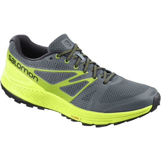 Men's Salomon SENSE ESE Trail Running Shoes Grey / Yellow | UEWBON-512