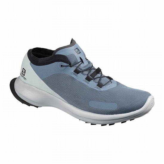 Men's Salomon SENSE FEEL Trail Running Shoes Light Blue | TBFYOP-391