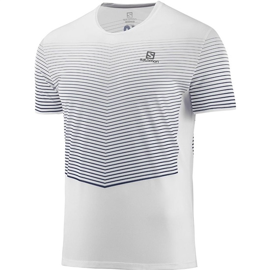 Men's Salomon SENSE M T Shirts White | YFVUJE-713