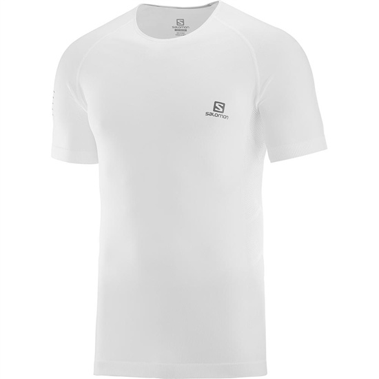 Men's Salomon SENSE PRO M T Shirts White | EWBDAL-542