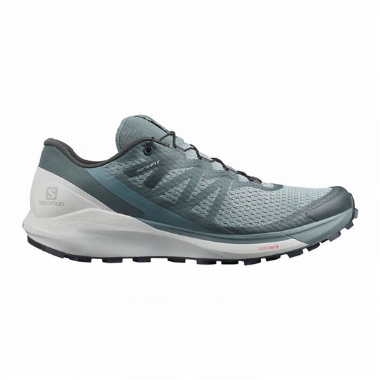 Men's Salomon SENSE RIDE 4 Trail Running Shoes Green | JAIPEW-460