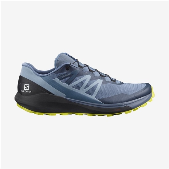 Men's Salomon SENSE RIDE 4 Trail Running Shoes Blue / Black | WNKVBA-036