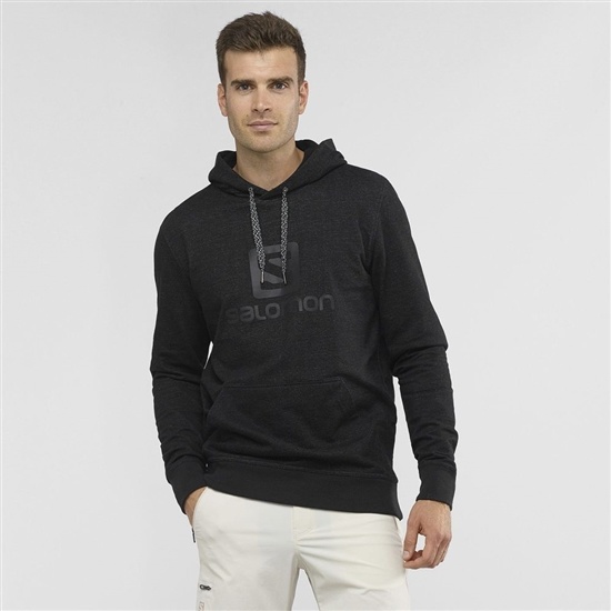 Men's Salomon SHIFT HOODIE M Midlayers Black | KVCQLX-602