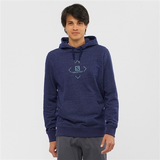 Men's Salomon SHIFT HOODIE M Midlayers Navy | UDOXKZ-516