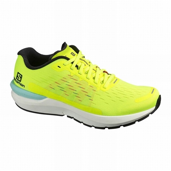 Men's Salomon SONIC 3 BALANCE Running Shoes Yellow / White | CUWKJN-045