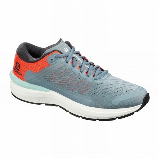 Men's Salomon SONIC 3 CONFIDENCE Running Shoes Dark Blue / Orange | FZLCSD-693