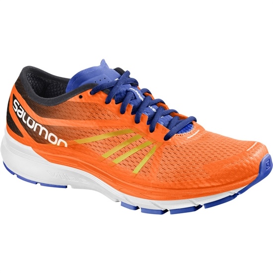 Men's Salomon SONIC RA PRO Running Shoes Orange / White | MJQOKU-870