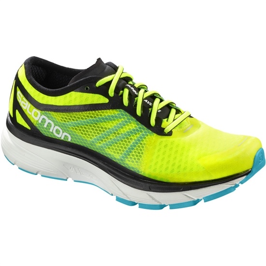 Men's Salomon SONIC RA Running Shoes Fluorescent Yellow | WBOFIK-578