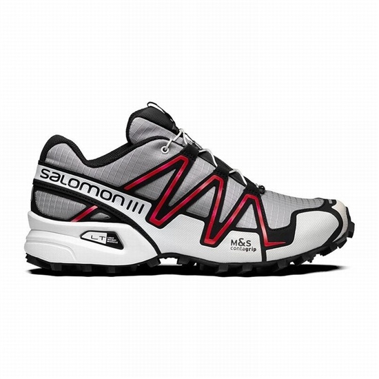 Men's Salomon SPEEDCROSS 3 Trail Running Shoes Grey / Black | NEXWLV-542