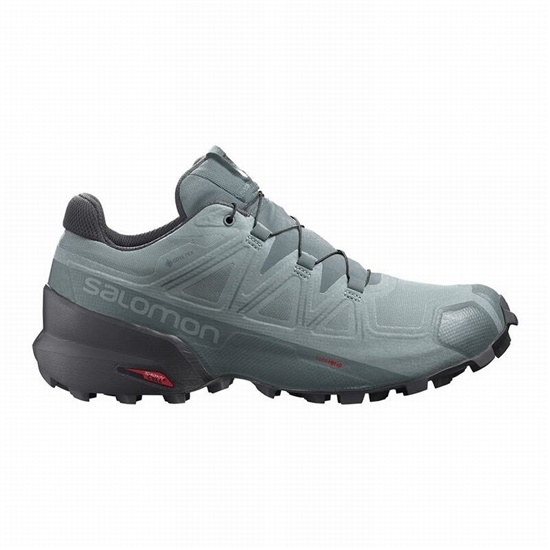 Men's Salomon SPEEDCROSS 5 GORE-TEX Trail Running Shoes Green | MEGJTV-624