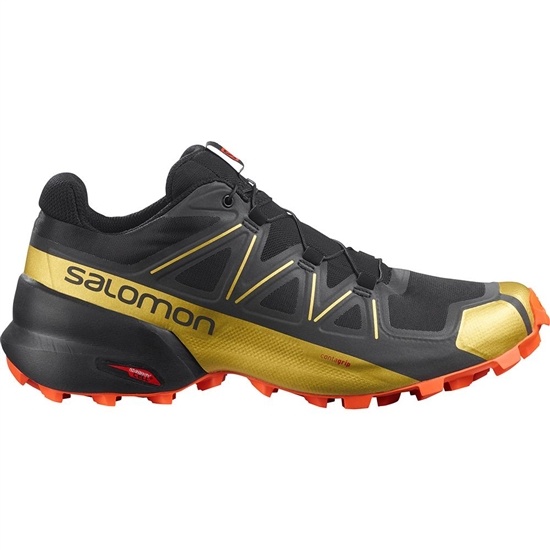 Men's Salomon SPEEDCROSS 5 GTS Trail Running Shoes Black | IMZHFK-017