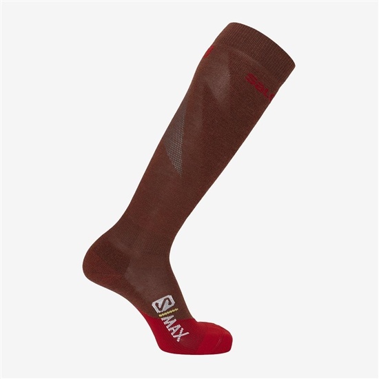 Men's Salomon S MAX M Socks Red | IHGDWA-967