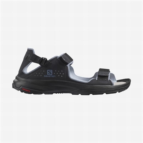 Men's Salomon TECH FEEL Sandals Black / Grey | WHKOQD-035