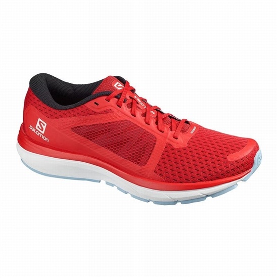 Men's Salomon VECTUR Running Shoes Red | ZVYBSF-520