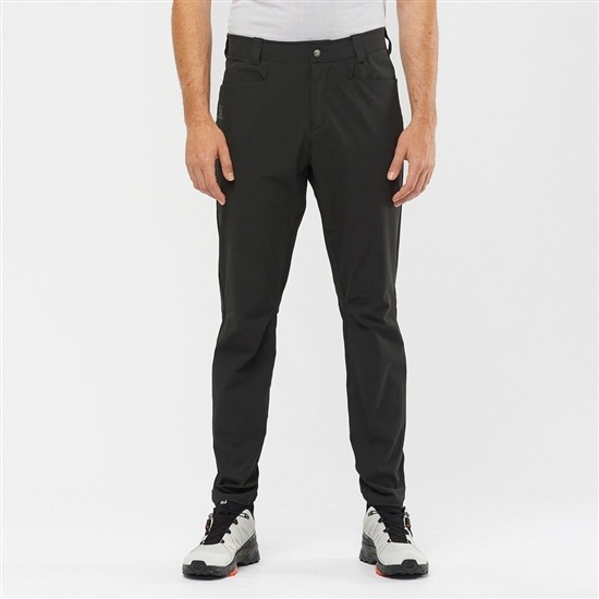 Men's Salomon WAYFARER TAPERED Pants Black | WLCVEO-804