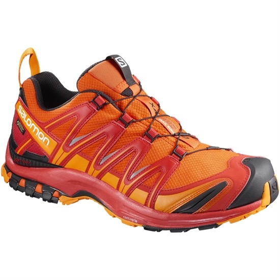 Men's Salomon XA PRO 3D GTX Trail Running Shoes Orange | ZJFOKH-931