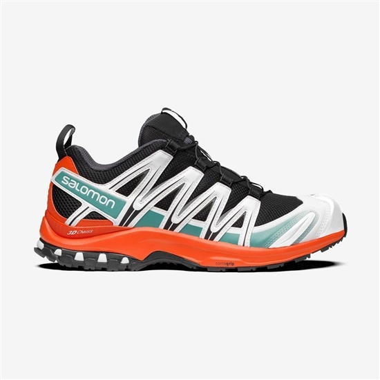 Men's Salomon XA PRO 3D Sneakers Black / Red Orange | SGFQMK-462