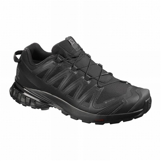 Men's Salomon XA PRO 3D V8 GORE-TEX Hiking Shoes Black | GSLHPF-821