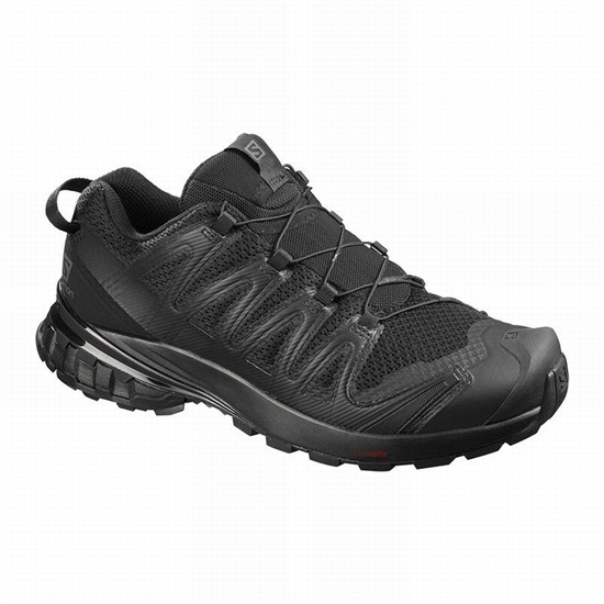 Men's Salomon XA PRO 3D V8 Hiking Shoes Black | LYDJAS-709