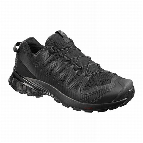 Men's Salomon XA PRO 3D V8 WIDE Trail Running Shoes Black | XDWNGU-530