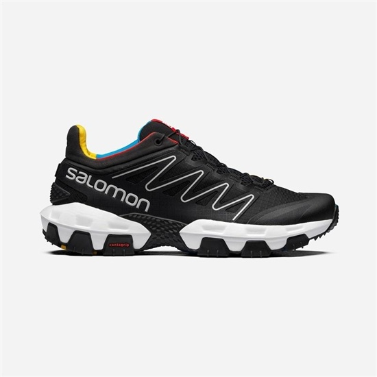 Men's Salomon XA PRO STREET Trail Running Shoes Black / White | KMSNID-693
